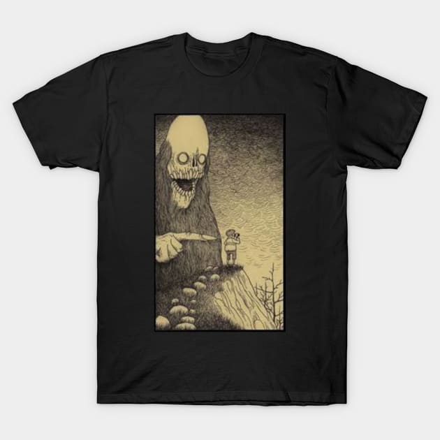H.P. Lovecraft "watch your back" T-Shirt by Snot
